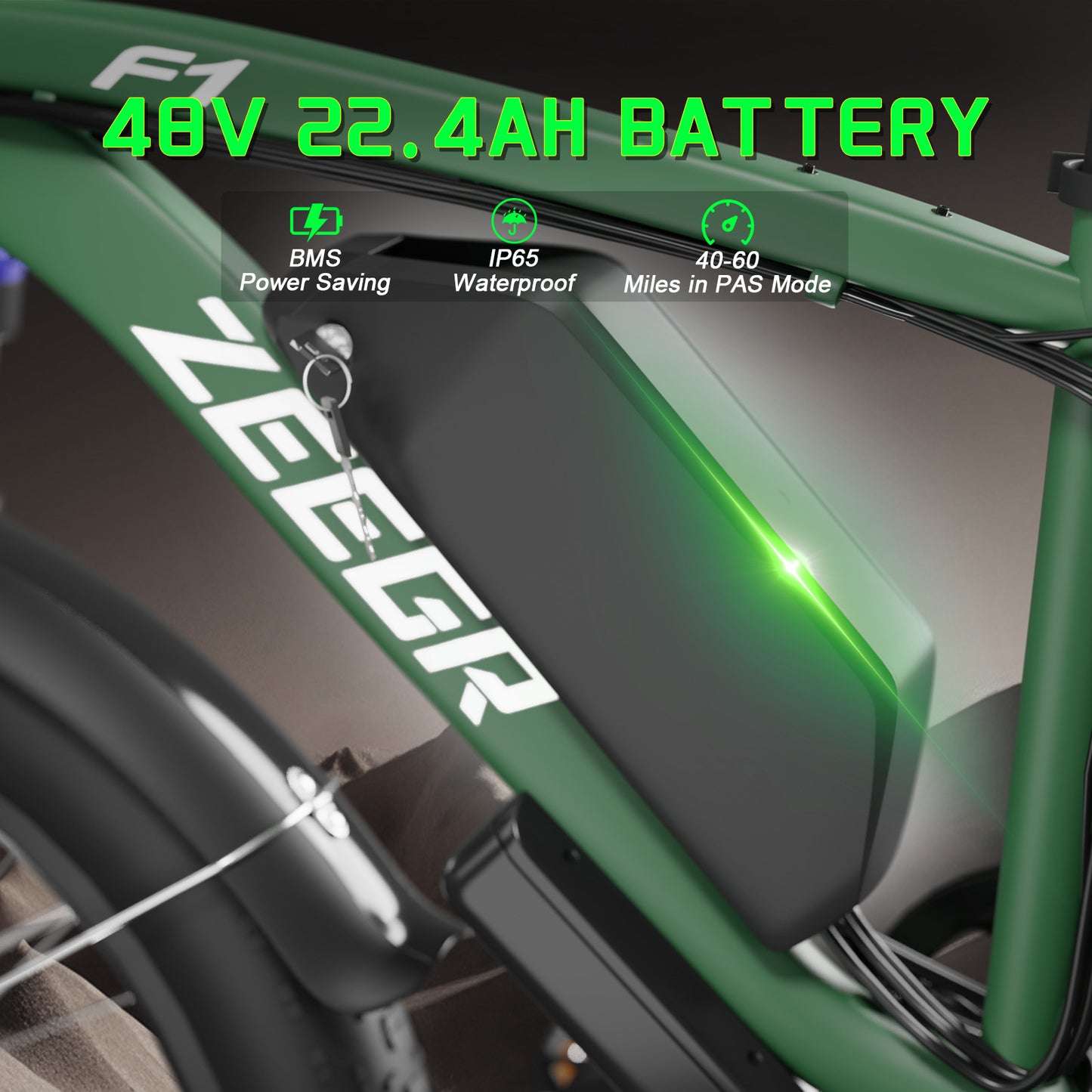 BluVall F1 2000W Electric Fat‑Tire Bike