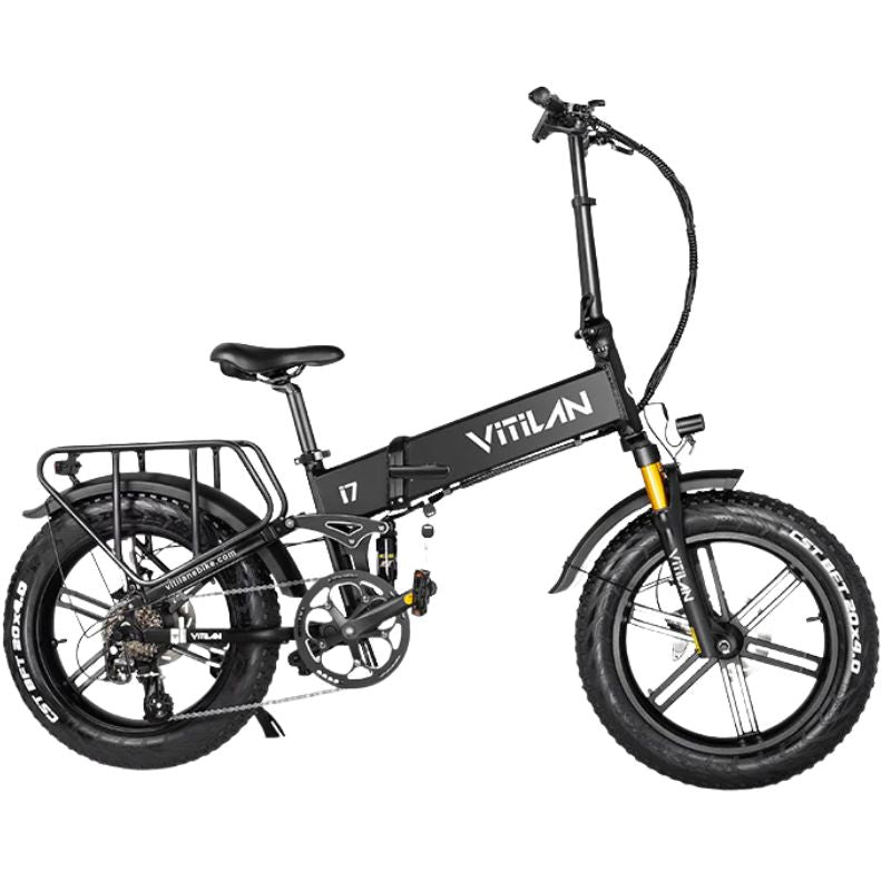 Vitilan I7 Pro 3.0 Shimano 8-speed gear shifter and drivetrain detail