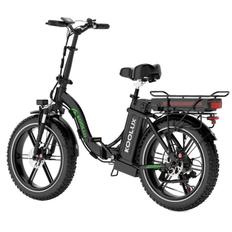 Dual 48 V battery packs installed on bike frame