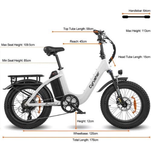 Rumble Step-Through Ebike | 48V 18Ah