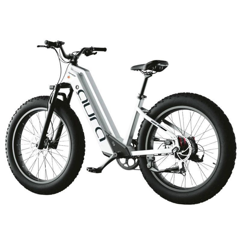 Cyrusher Aura Step-Through Electric Bike 250W/750W Fat Tire E-Bike with Suspension Fork & Hydraulic Brakes (EAPC Compliant Option)