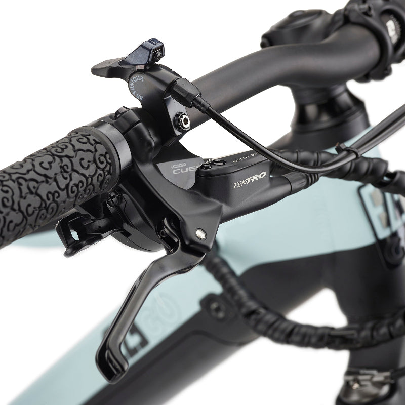 EZEGO Trail Destroyer eMTB Close-up of 250W Motor and Battery