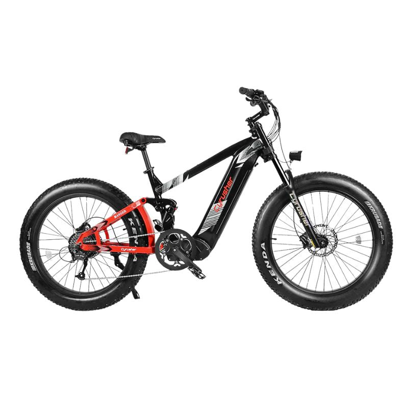 Cyrusher Ranger e‑bike side view in off‑road setting