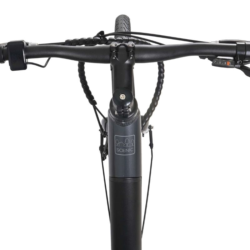 Dawes Scenic Low Step Electric Hybrid Bike – 250W EAPC Compliant, 375Wh Battery, Shimano Gears, Low Step Frame