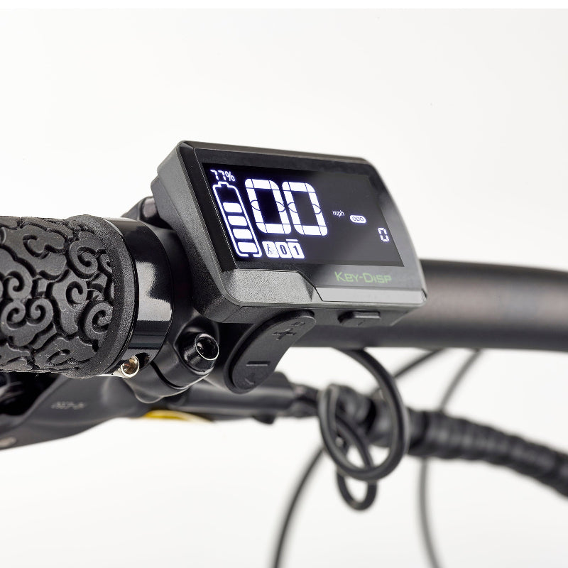 EZEGO Trail Destroyer Tektro Hydraulic Disc Brakes on Mountain Trail
