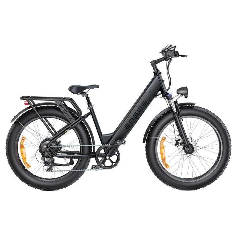Engwe E26 Electric Bike in Black While View