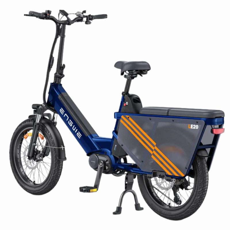 ENGWE LE20 Mid-drive Step-Thru Cargo Electric Bike Torque Sensor Top Speed 15.5mph 180km-350mile Range 250W 5.0