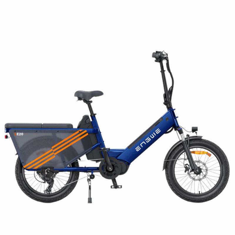 ENGWE LE20 Mid-drive Step-Thru Cargo Electric Bike Torque Sensor Top Speed 15.5mph 180km-350mile Range 250W 5.0