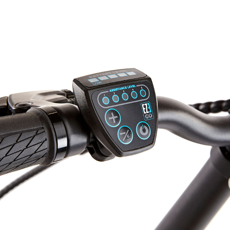Display and handlebar controls – easy-to-use LED with walk assist