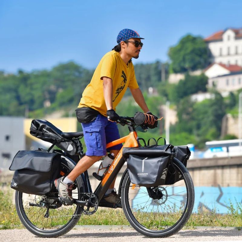 Front disc brake of Cyrusher Voyage E-Bike for safety