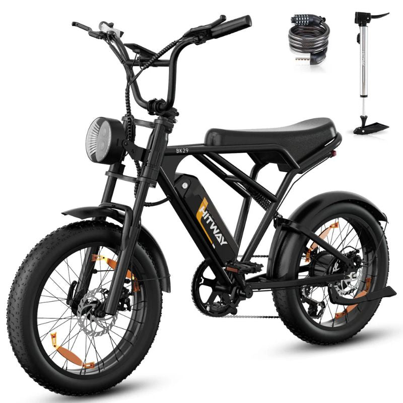 Hitway BK29 electric bike side profile black