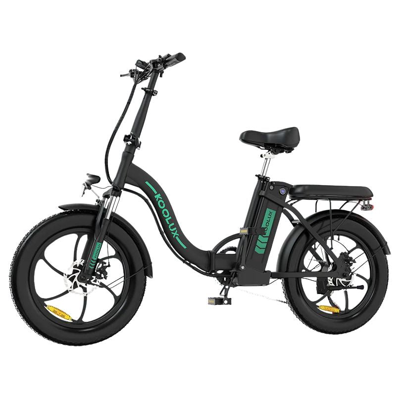 KOOLUX BK6S e‑bike folded and compact on urban sidewalk