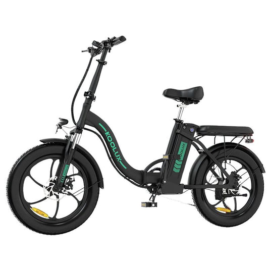 KOOLUX BK6S e‑bike folded and compact on urban sidewalk