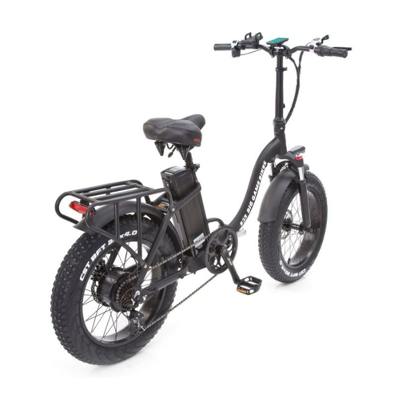 Rear integrated light showing brake light and turn‑signals activated