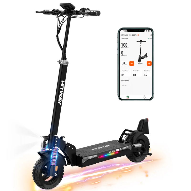 HITWAY H9 Pro 48V Folding Electric Scooter – 500W/800W Peak