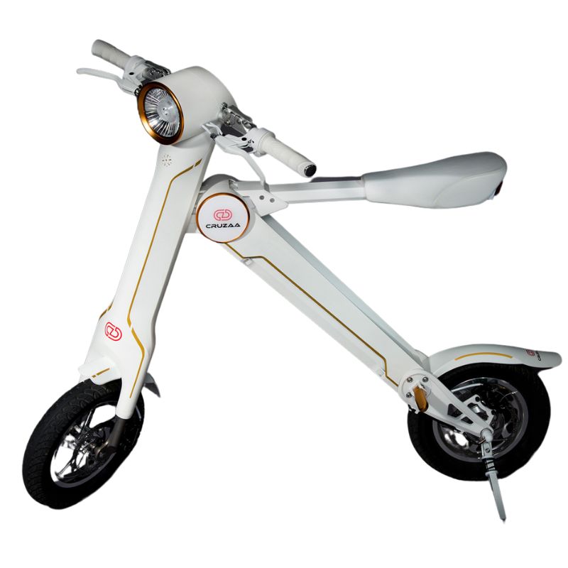 The Cruzaa E-Scooter Racing White with Built in Speakers