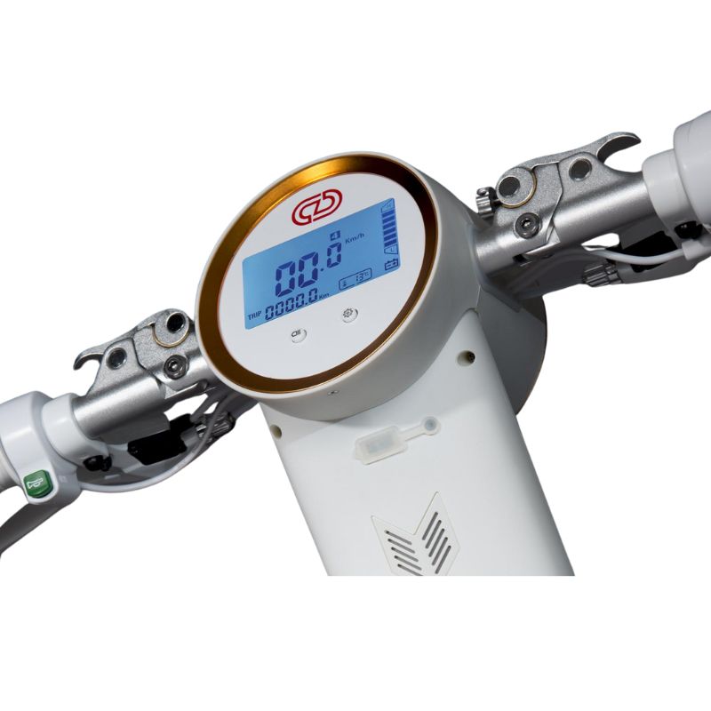 The Cruzaa E-Scooter Racing White with Built in Speakers