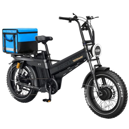 TESWAY X7 AWD Electric Bike – Factory-Locked 250W EAPC-Compliant Configuration, 52V 60Ah