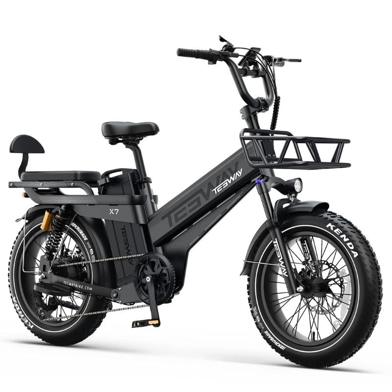 TESWAY X7 AWD Electric Bike – Factory-Locked 250W EAPC-Compliant Configuration, 52V 60Ah