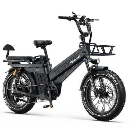 TESWAY X7 AWD Electric Bike – Factory-Locked 250W EAPC-Compliant Configuration, 52V 60Ah