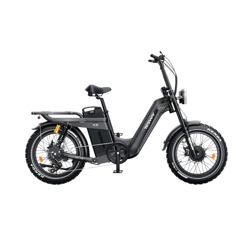 TESWAY X5 AWD Electric Bike – Factory-Locked 250W EAPC-Compliant Configuration, 52V 60Ah Battery
