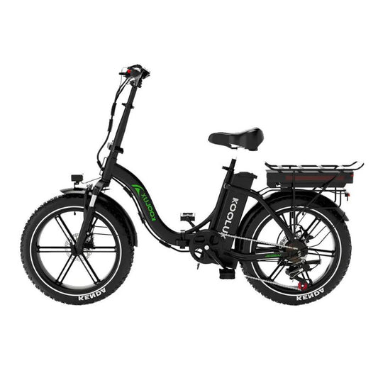 KOOLUX BK6S Pro e‑bike folded compact on city sidewalk