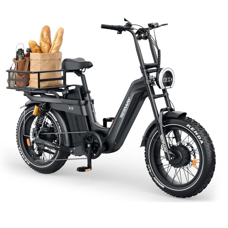TESWAY X5 AWD Electric Bike – Factory-Locked 250W EAPC-Compliant Configuration, 52V 60Ah Battery