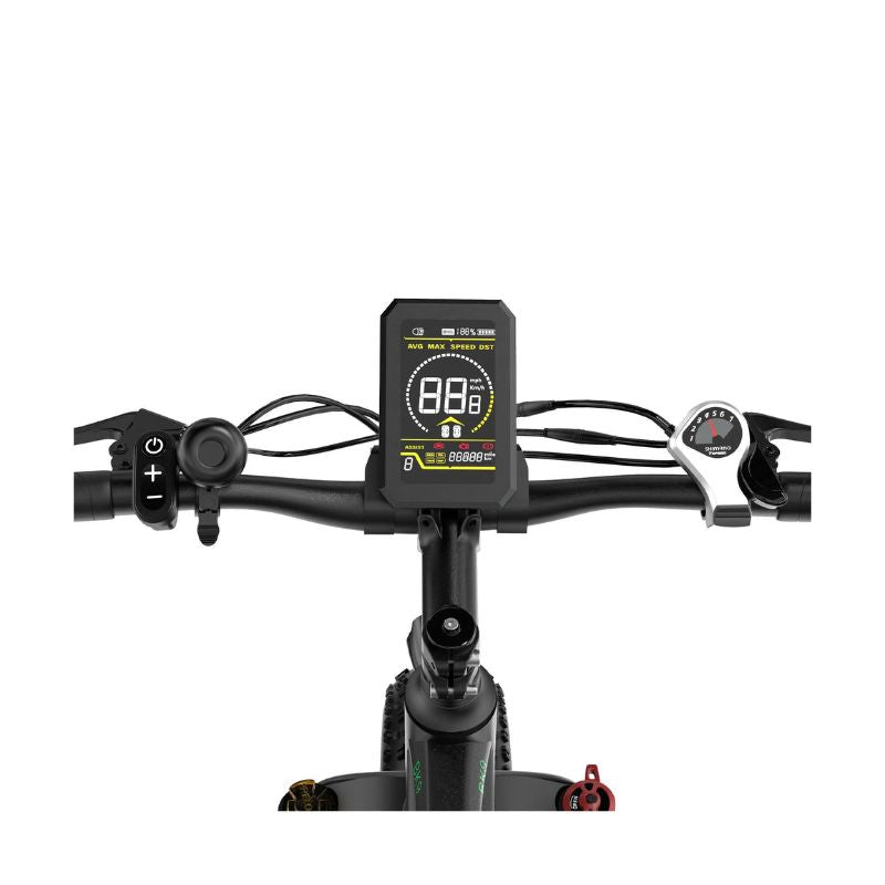 BK9S Electric Bike with APP - Black-Green