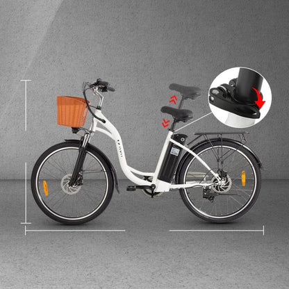 DYU C6 26-Inch Electric Bike | 250W | 36V 12.5Ah | 25 km/h