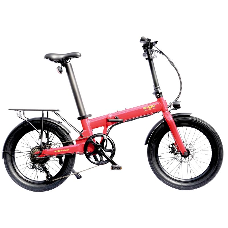 E-Go Max Folding Electric Bike | 250W UK EAPC Specification | 504Wh Samsung/LG Battery | Shimano 7-Speed