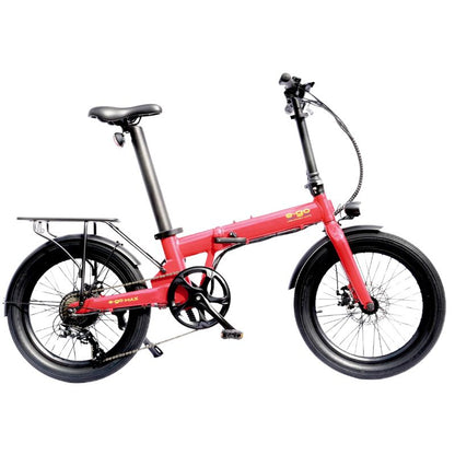 E-Go Max Folding Electric Bike | 250W UK EAPC Specification | 504Wh Samsung/LG Battery | Shimano 7-Speed