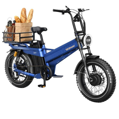 TESWAY X7 AWD Electric Bike – Factory-Locked 250W EAPC-Compliant Configuration, 52V 60Ah
