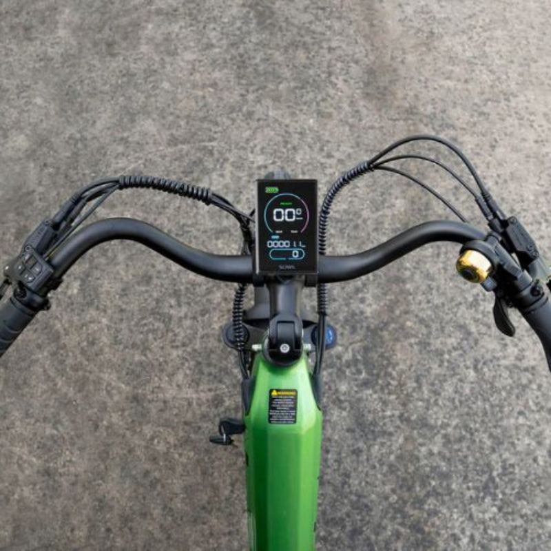 Adjustable stem and swept-back handlebars on Sprint