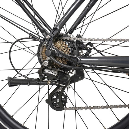 Dawes Scenic Crossbar Electric Hybrid Bike – 250W EAPC Compliant, 375Wh Battery, Shimano 7 Speed