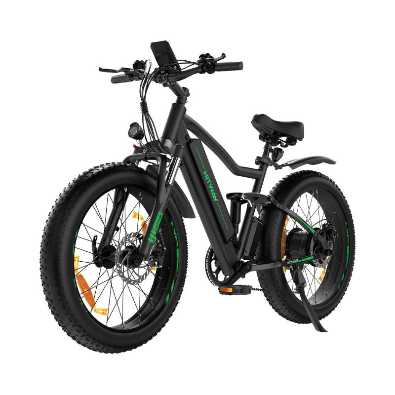 BK9S Electric Bike with APP - Black-Green