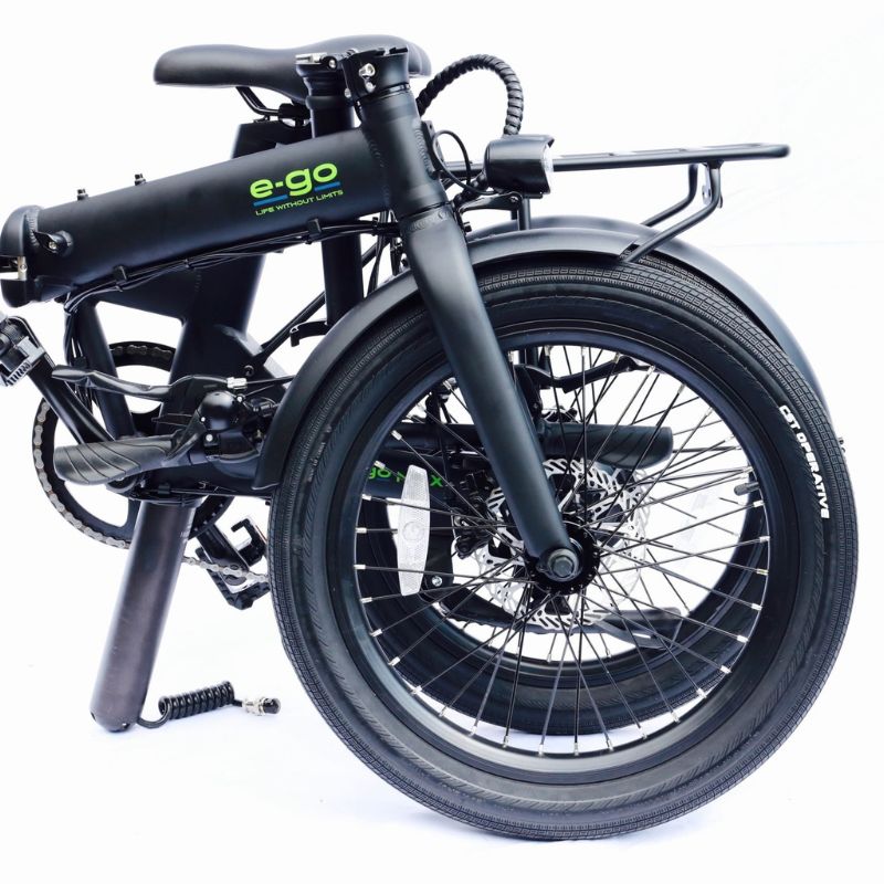 E-Go Max Folding Electric Bike | 250W UK EAPC Specification | 504Wh Samsung/LG Battery | Shimano 7-Speed
