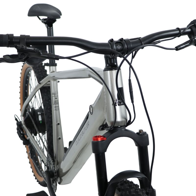 Claud Butler Ridge 2.0 Electric Mountain Bike – 250W EAPC Compliant, Shimano Cues 1x9, 375Wh Battery, 27.5” Wheels