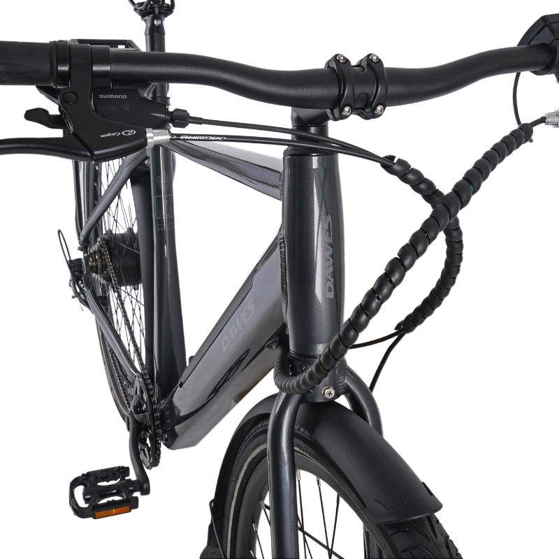 Dawes Scenic Crossbar Electric Hybrid Bike – 250W EAPC Compliant, 375Wh Battery, Shimano 7 Speed