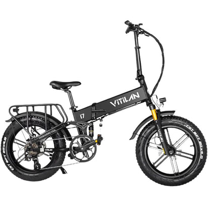 Vitilan I7 Pro 3.0 Shimano 8-speed gear shifter and drivetrain detail