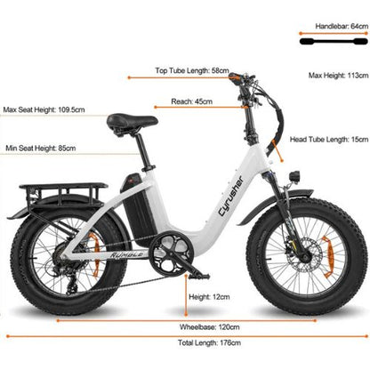 Rumble Step-Through Ebike | 48V 18Ah