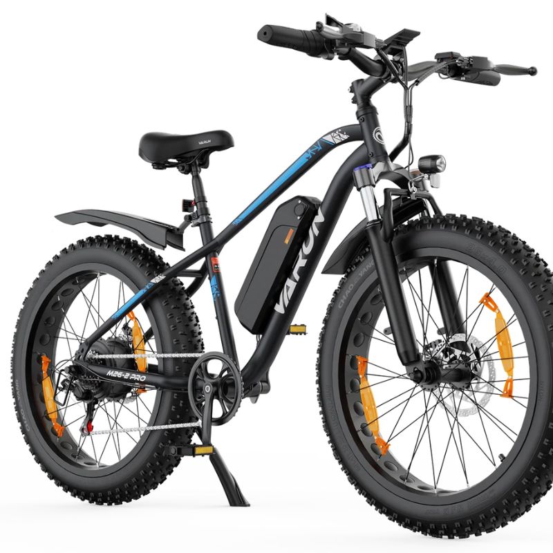 VARUN M26-2 PRO Electric Fat-Tyre Mountain Bike | 250W EAPC Specification | 624Wh Battery | Shimano 7-Speed