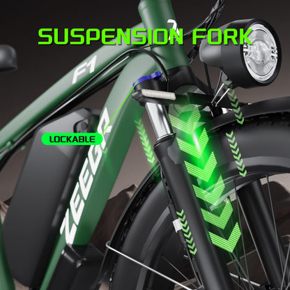 BluVall F1 2000W Electric Fat‑Tire Bike