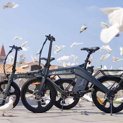 DYU T1 20-Inch Foldable Electric Bike | 250W | 36V 10Ah | 25 km/h