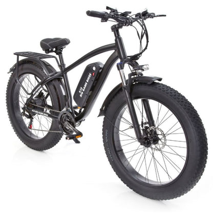 Adjustable suspension fork and aluminium frame – Illustrates off‑road durability