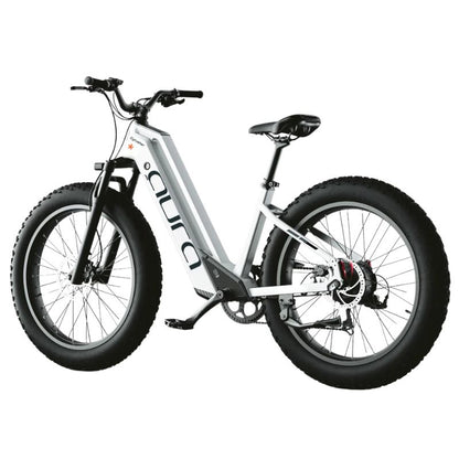 Cyrusher Aura Step-Through Electric Bike 250W/750W Fat Tire E-Bike with Suspension Fork & Hydraulic Brakes (EAPC Compliant Option)