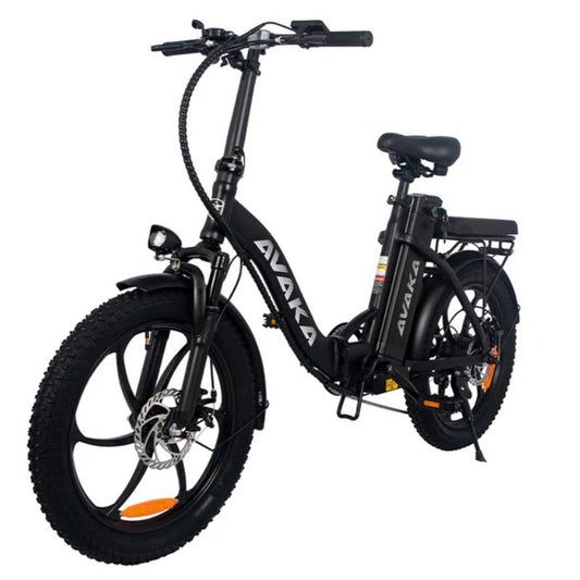 Avaka BZ20 PLUS foldable electric bike full view black