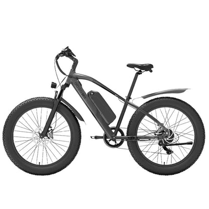 26×4.0″ fat tire tread grip on rugged terrain