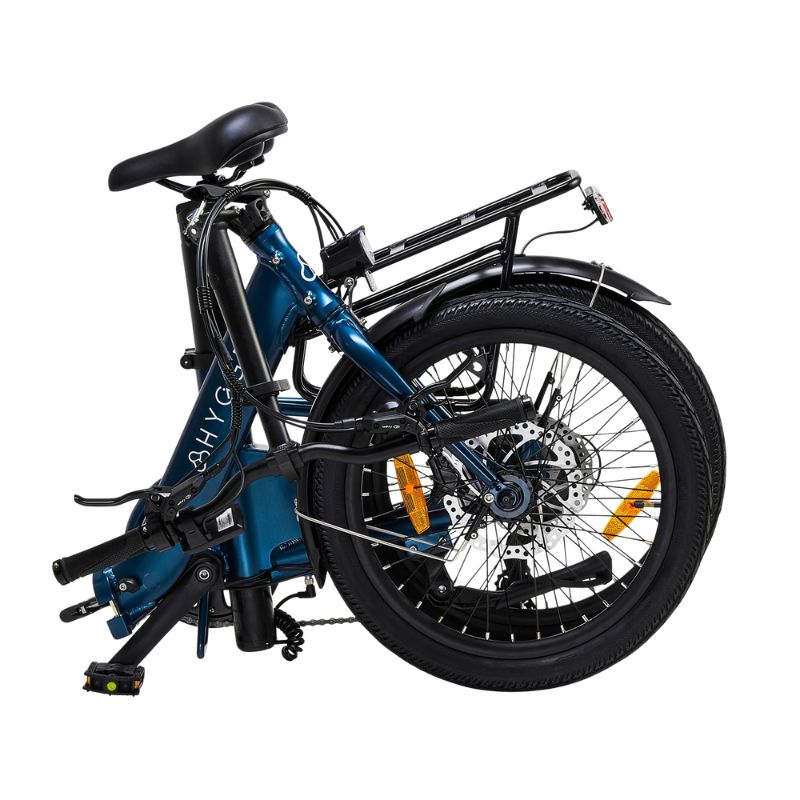 Close‑up of Samsung 36 V 10 Ah battery in seat‑post