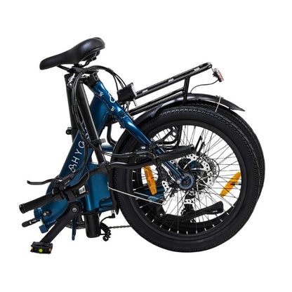 Close‑up of Samsung 36 V 10 Ah battery in seat‑post