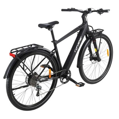 Comfortable ergonomic saddle on the Cyrusher Voyage E-Bike

